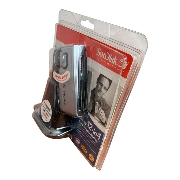 New SANDISK ImageMate USB 12 in 1 Card Reader w/ Cord & Stand USB Memory Reader - Picture 2 of 3